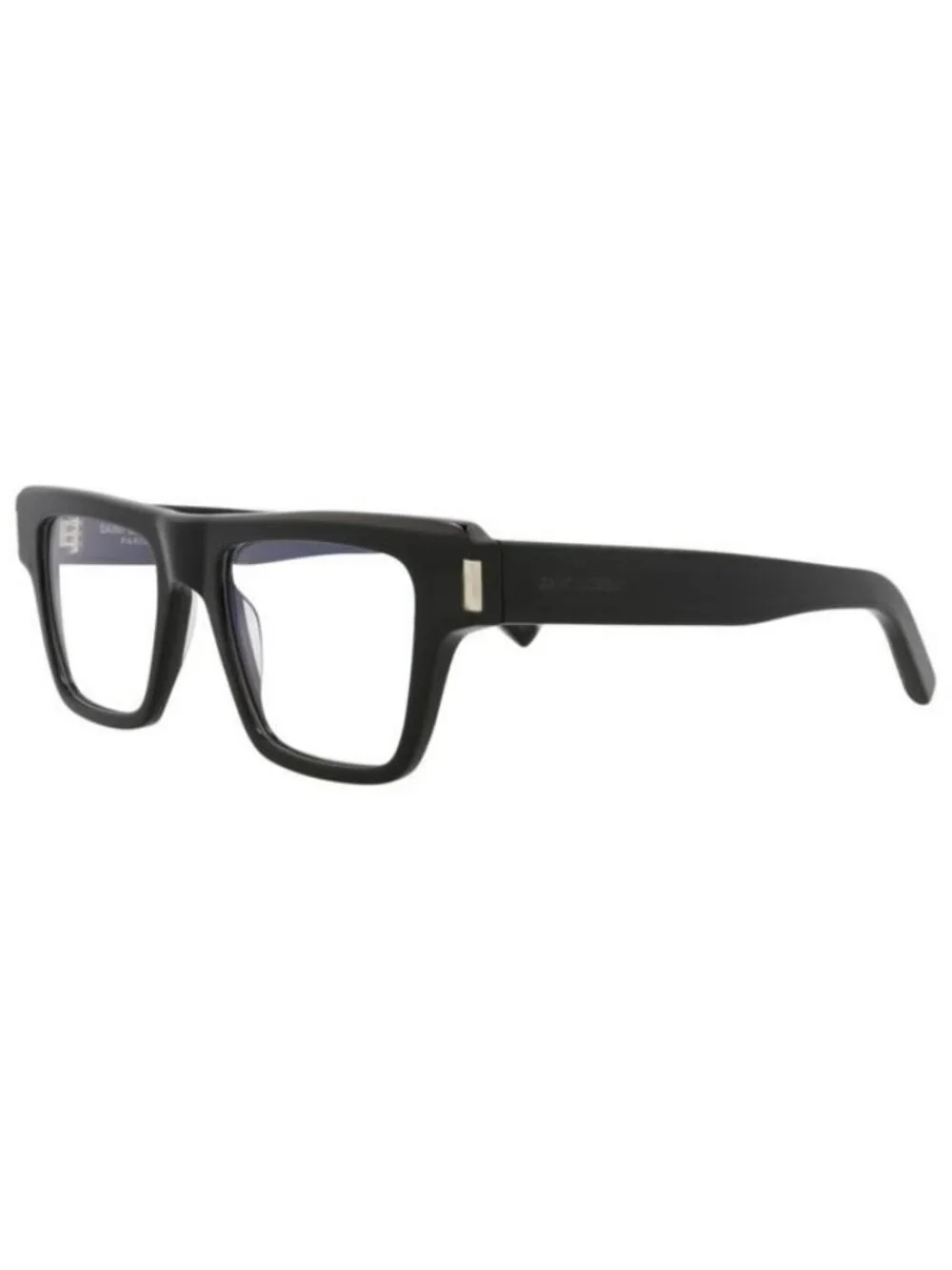 New Saint Laurent Mens Square/Rectangle Black Black Transparent Fashion Designer